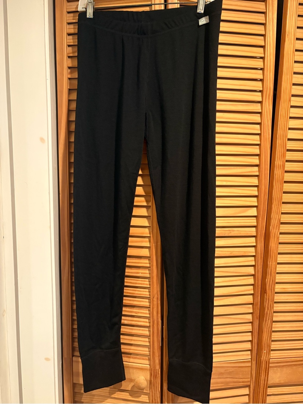 Merino.tech XL Black Heavyweight Wool Base Layer Thermal Pants Leggings Gorpcore